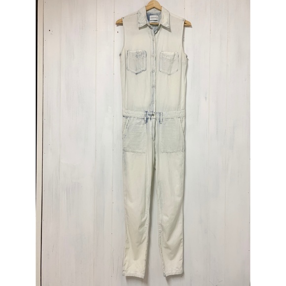 Community Virtus Bleach Wash Cotton Jumpsuit Sz XS - Picture 2 of 16